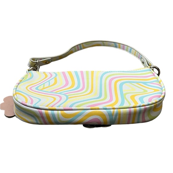 Vintage Y2K 90’s pastel smiley charms small shoulder bag - Picture 9 of 12